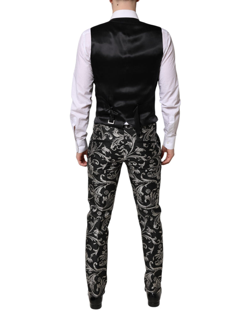 Dolce & Gabbana MARTINI Costume 3 Pièces Noir et Gris