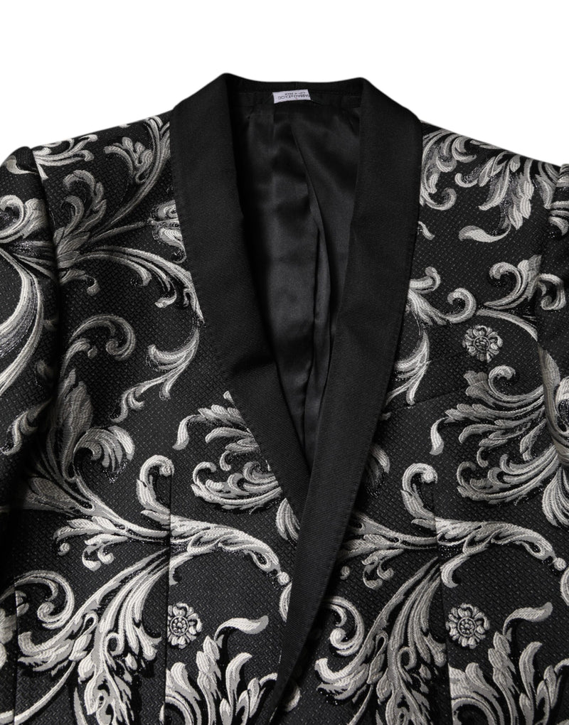 Dolce & Gabbana MARTINI Costume 3 Pièces Noir et Gris
