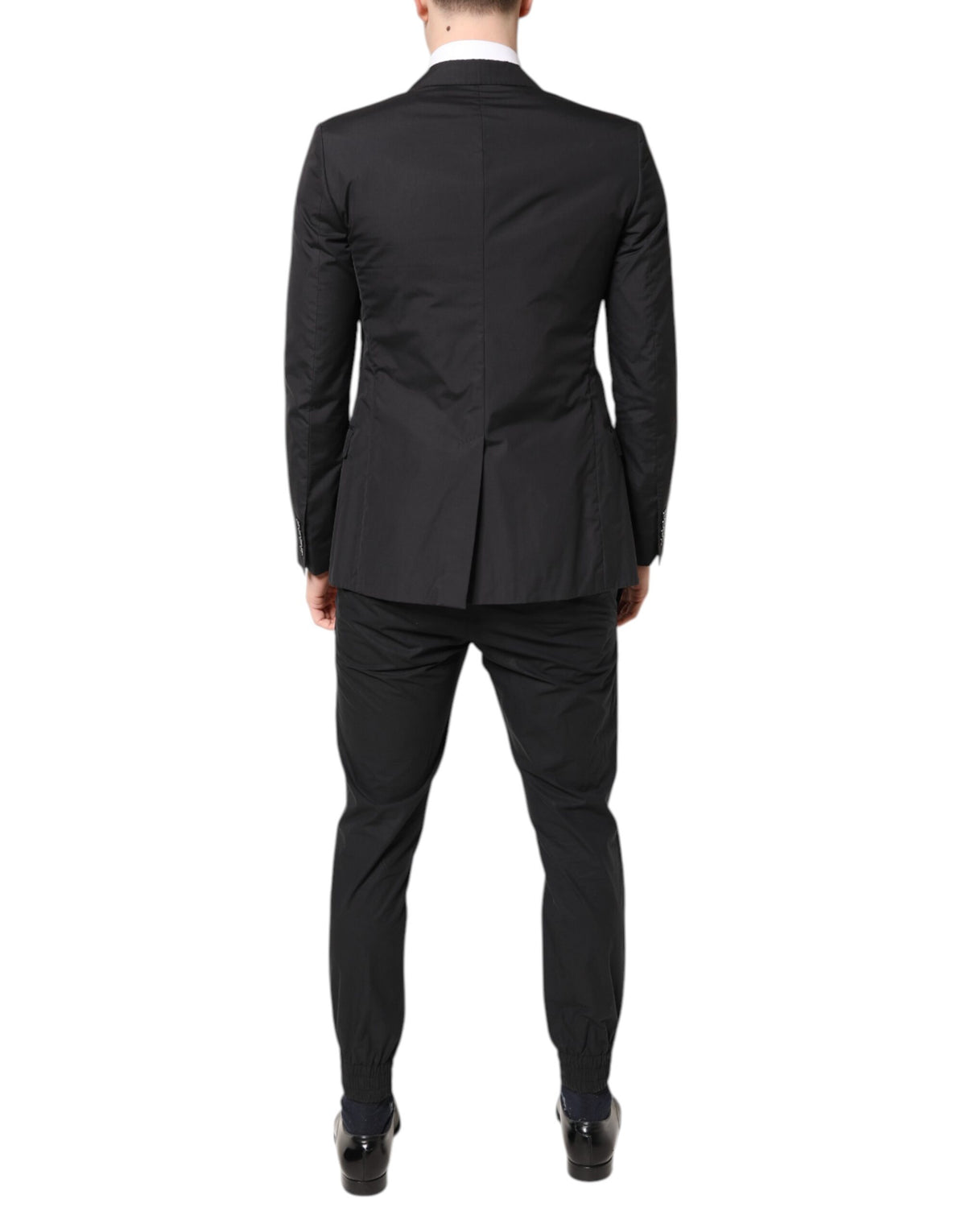 Dolce & Gabbana TAORMINA Black Cotton Formal 2 Piece Suit