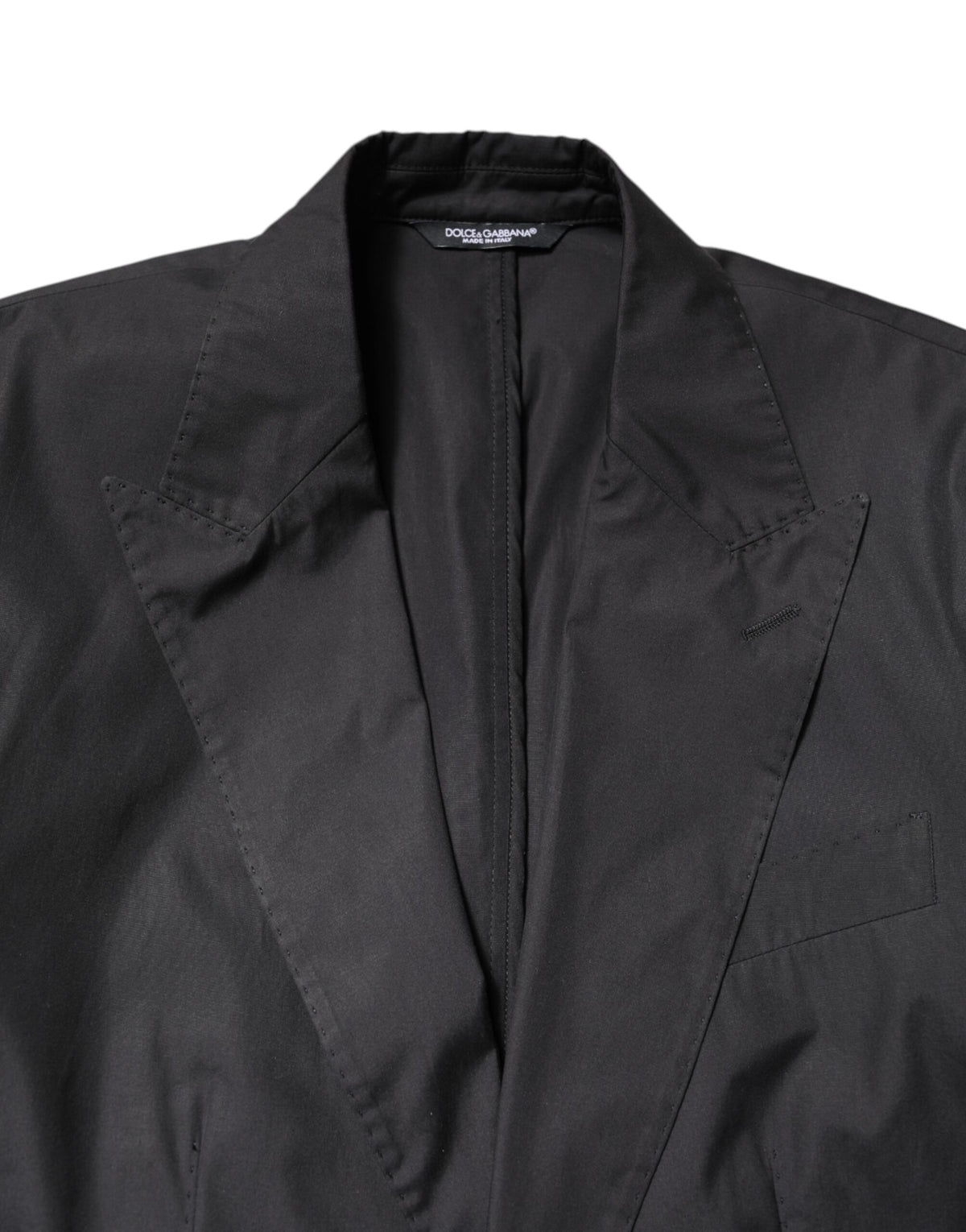 Dolce & Gabbana TAORMINA Black Cotton Formal 2 Piece Suit