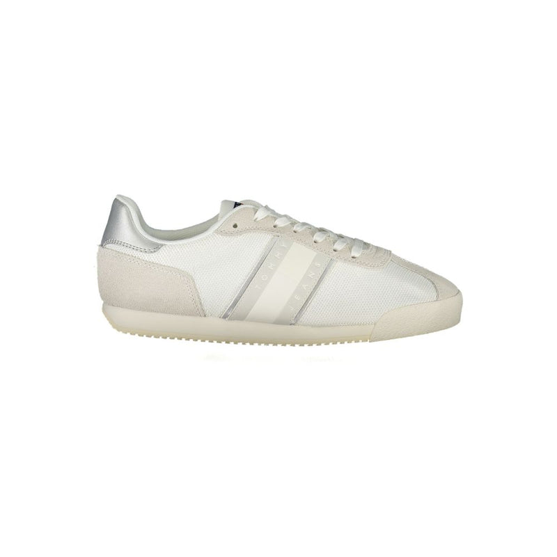 Baskets Tommy Hilfiger Femme Blanches en Polyester - Style Éco-Responsable