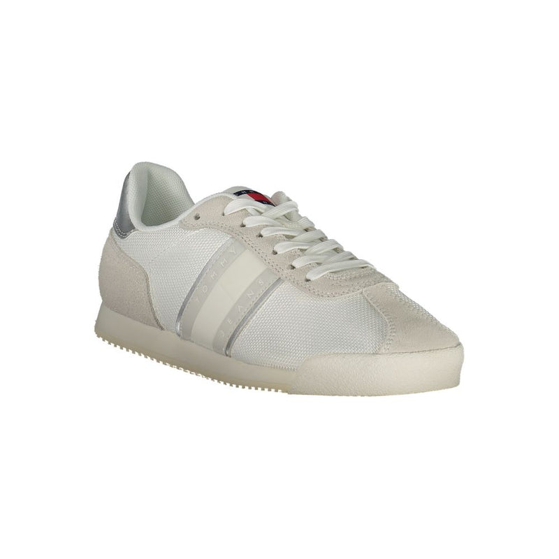 Baskets Tommy Hilfiger Femme Blanches en Polyester - Style Éco-Responsable