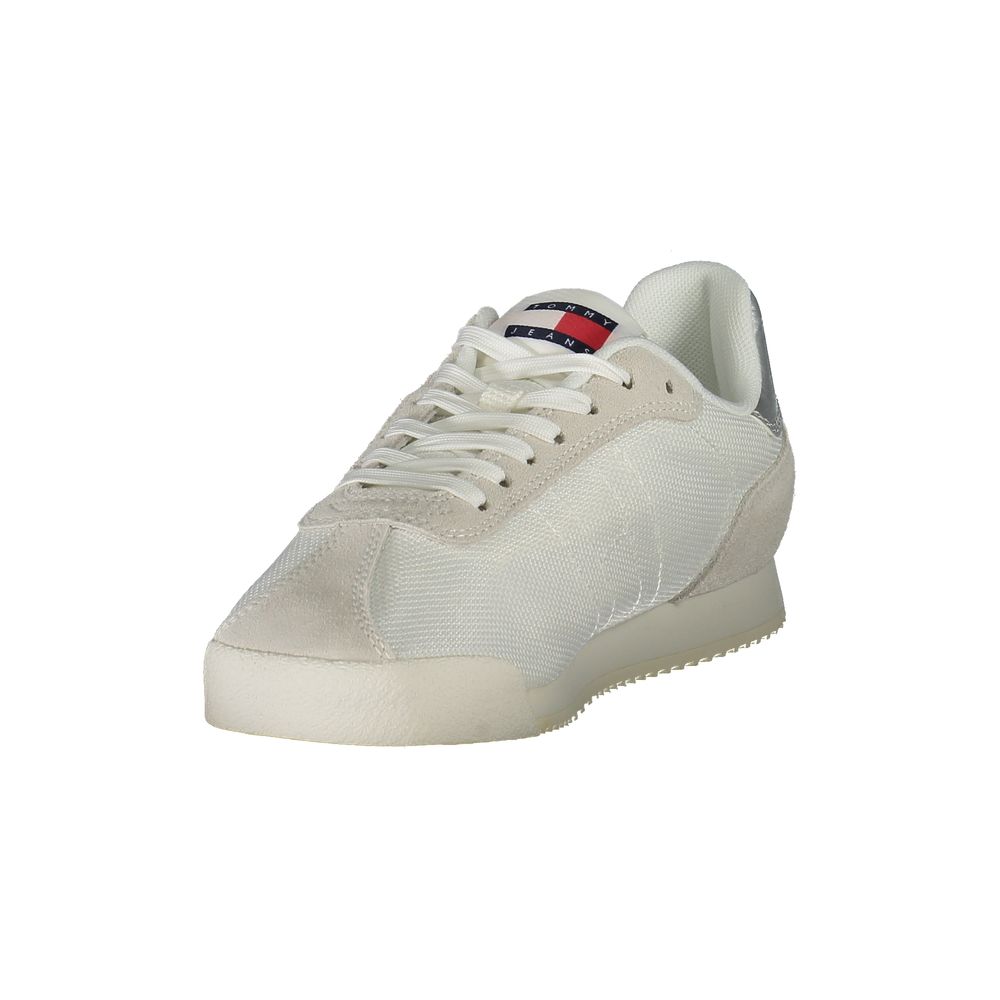 Baskets Tommy Hilfiger Femme Blanches en Polyester - Style Éco-Responsable