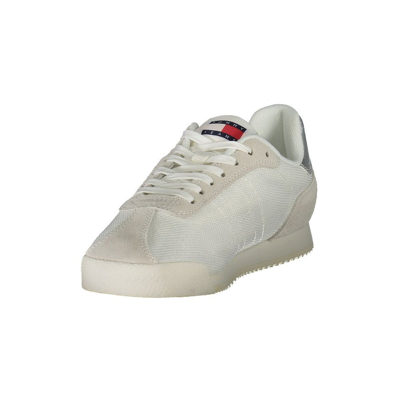 Baskets Tommy Hilfiger Femme Blanches en Polyester - Style Éco-Responsable