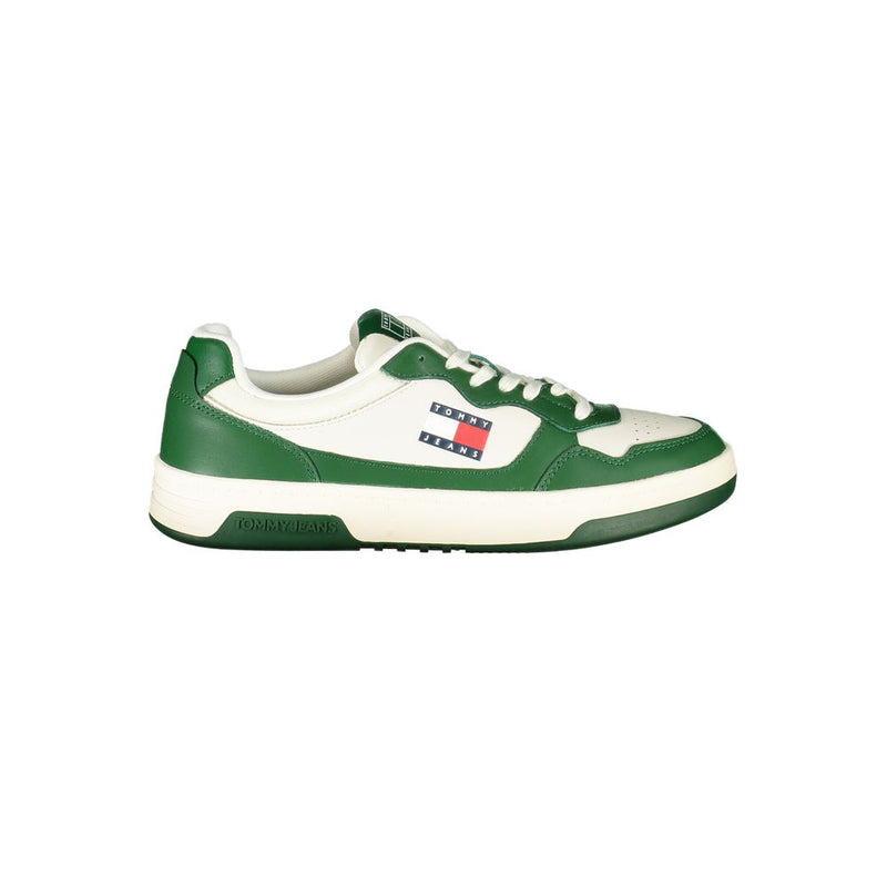 Tommy Hilfiger White Leather Men Sneaker - Élégance et Confort