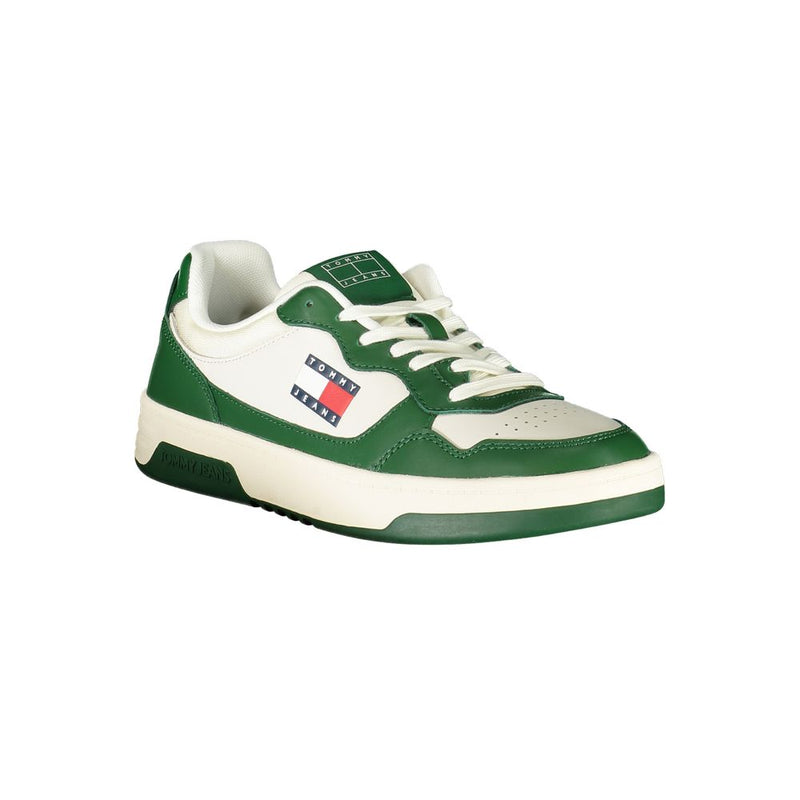 Tommy Hilfiger White Leather Men Sneaker - Élégance et Confort
