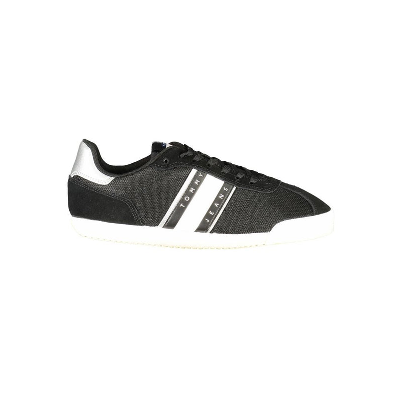 Tommy Hilfiger Black Polyester Women Sneaker - Eco-Friendly Style