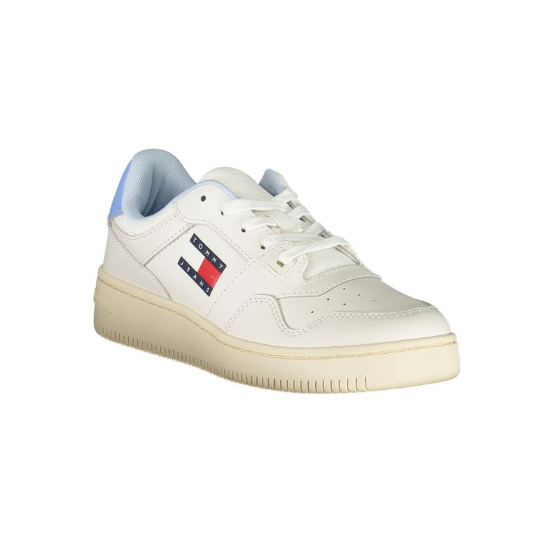 Tommy Hilfiger White Leather Women Sneaker - Élégance et Confort