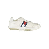 Tommy Hilfiger White Leather Men Sneaker - Stylish Comfort
