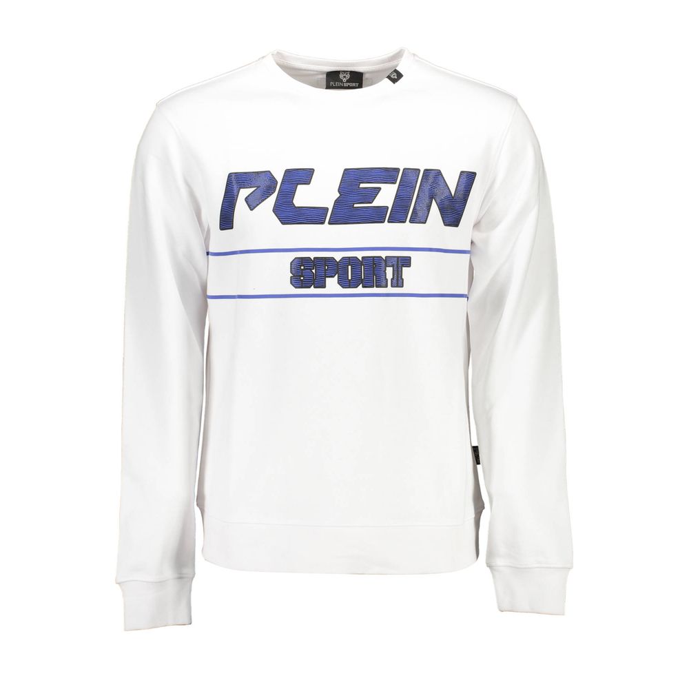 Pull en coton blanc pour homme Plein Sport