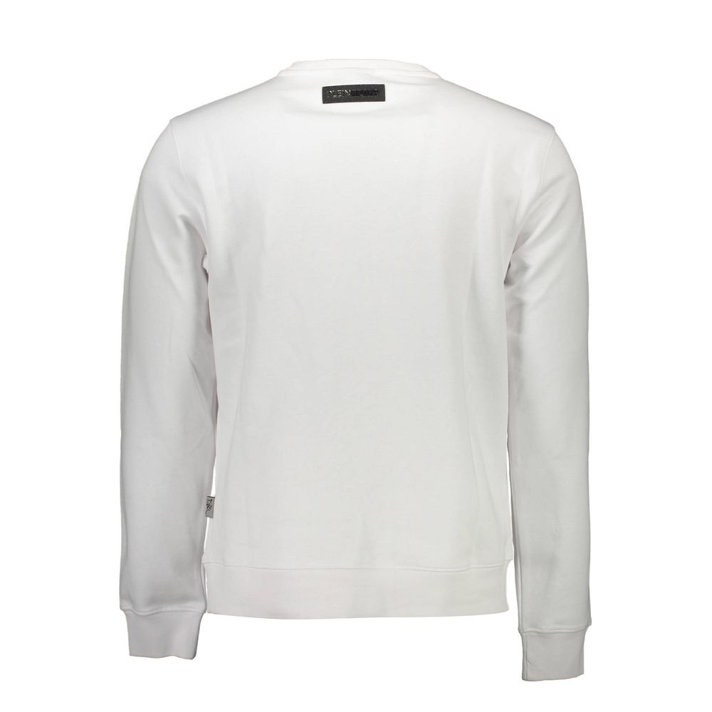 Pull en coton blanc pour homme Plein Sport