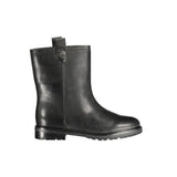 Ralph Lauren Black Leather Women Boot - EVELYNN