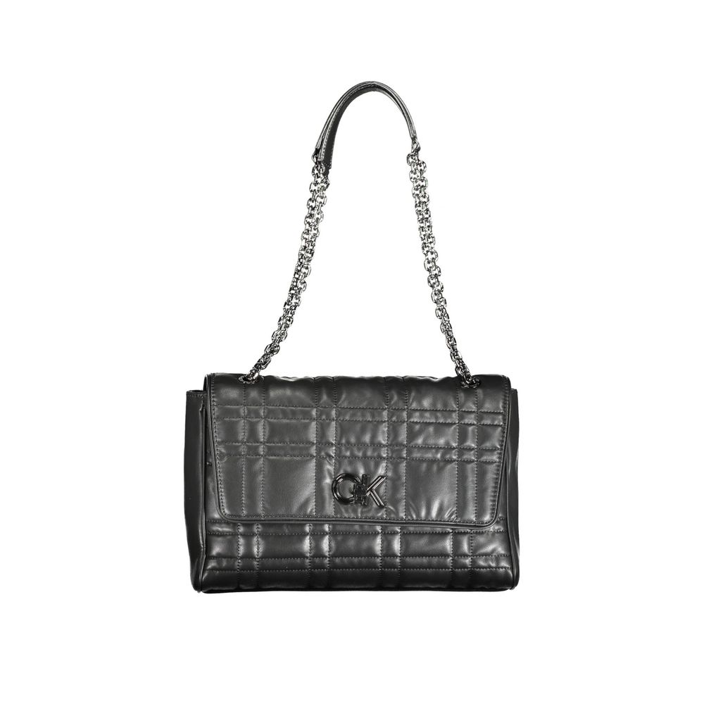 Calvin Klein Black Polyester Women's Handbag - Eco-Friendly Style