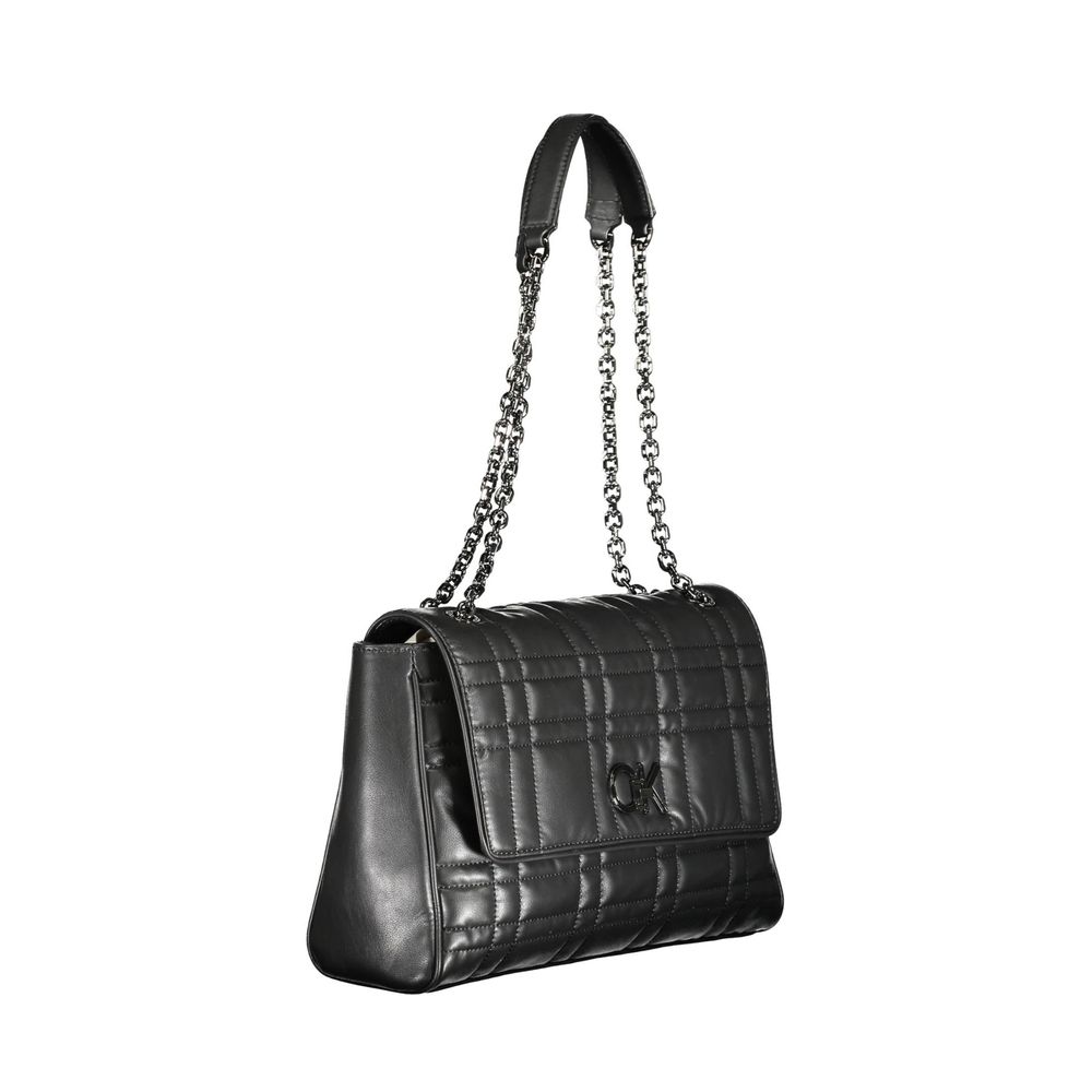 Calvin Klein Black Polyester Women's Handbag - Eco-Friendly Style