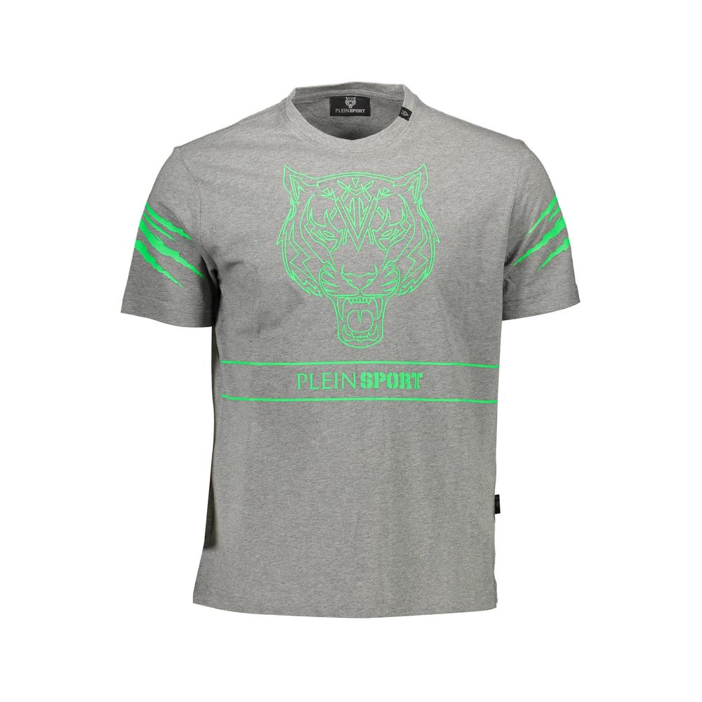T-shirt homme en coton brun Plein Sport