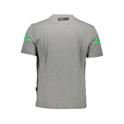 T-shirt homme en coton brun Plein Sport