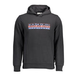 Sweat à capuche noir en coton Napapijri pour homme