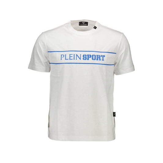 T-shirt homme en coton blanc Plein Sport