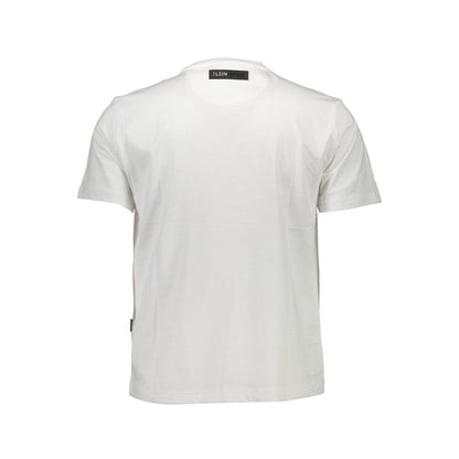 T-shirt homme en coton blanc Plein Sport