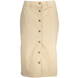 Jupe Longue Beige Gant - Élégance Intemporelle et Confort