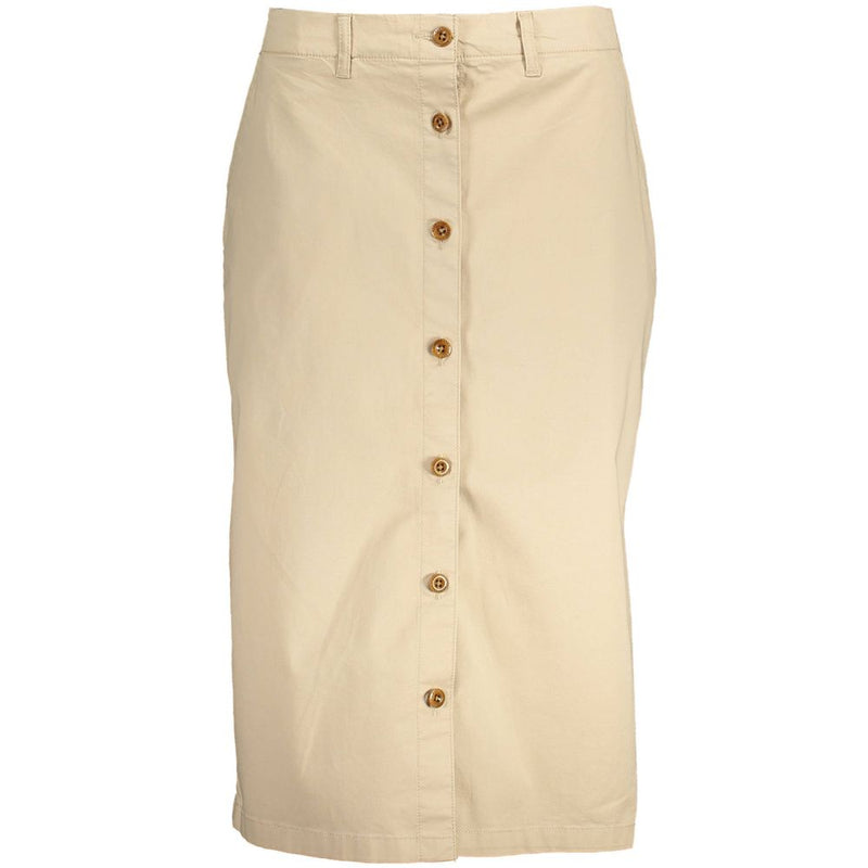 Jupe Longue Beige Gant - Élégance Intemporelle et Confort