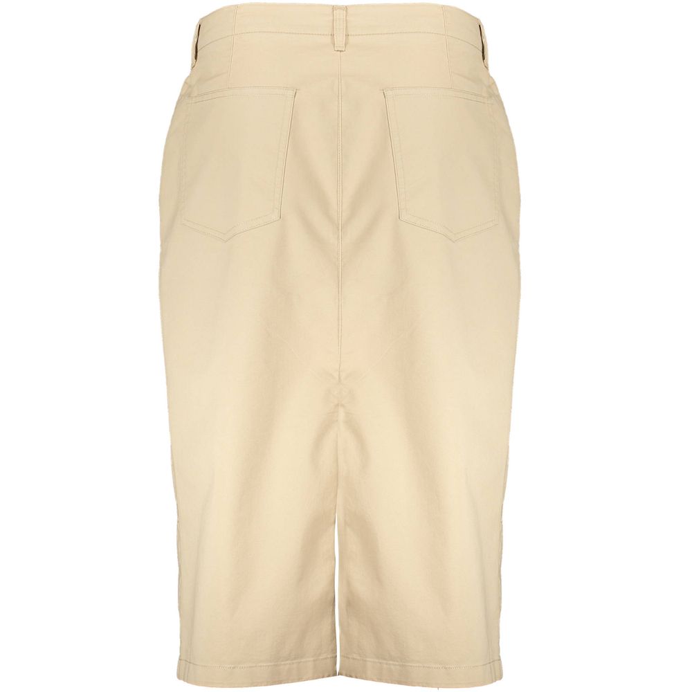 Jupe Longue Beige Gant - Élégance Intemporelle et Confort