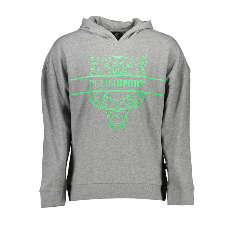 Pull en coton gris pour homme Plein Sport