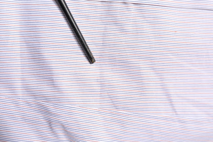 Dolce & Gabbana White Striped Cotton GOLD Long Sleeves Shirt