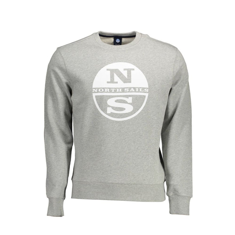 Pull en coton gris pour homme, North Sails