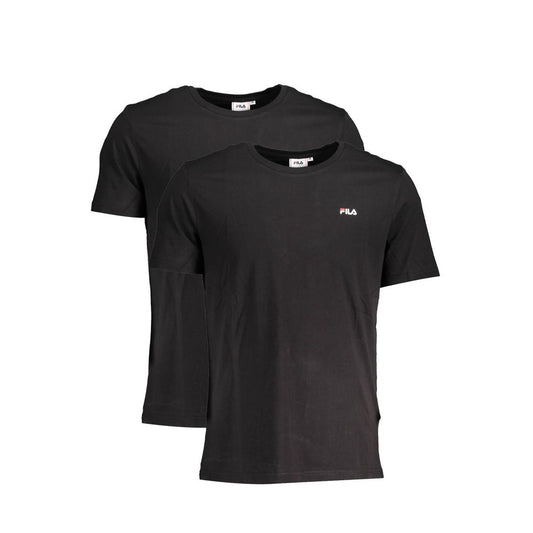 T-shirt homme en coton noir Fila