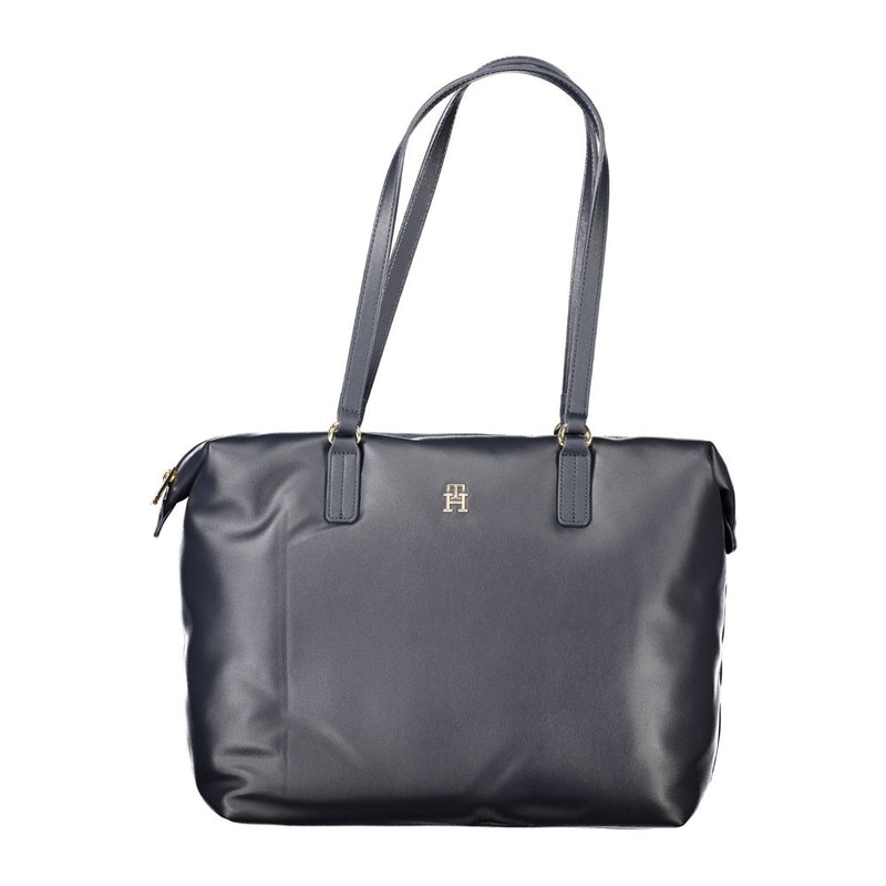 Tommy Hilfiger Blue Polyester Women Handbag - Chic & Sustainable