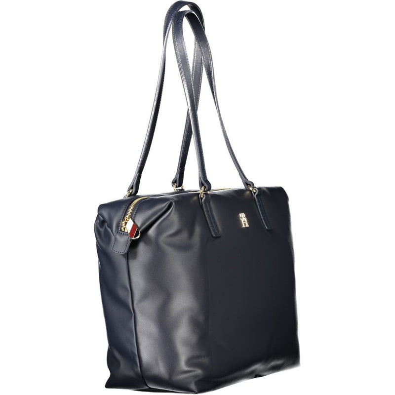 Tommy Hilfiger Blue Polyester Women Handbag - Chic & Sustainable