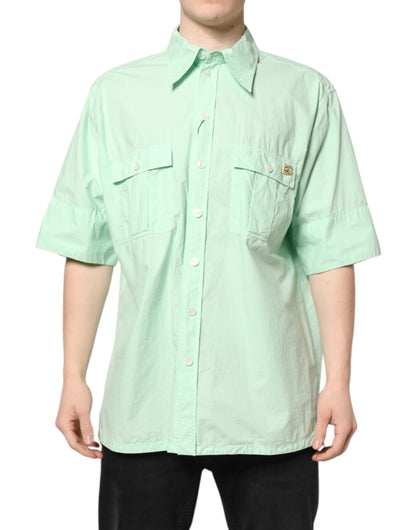 Dolce &amp; Gabbana Groen Katoenen T-shirt met Korte Mouwen voor Heren