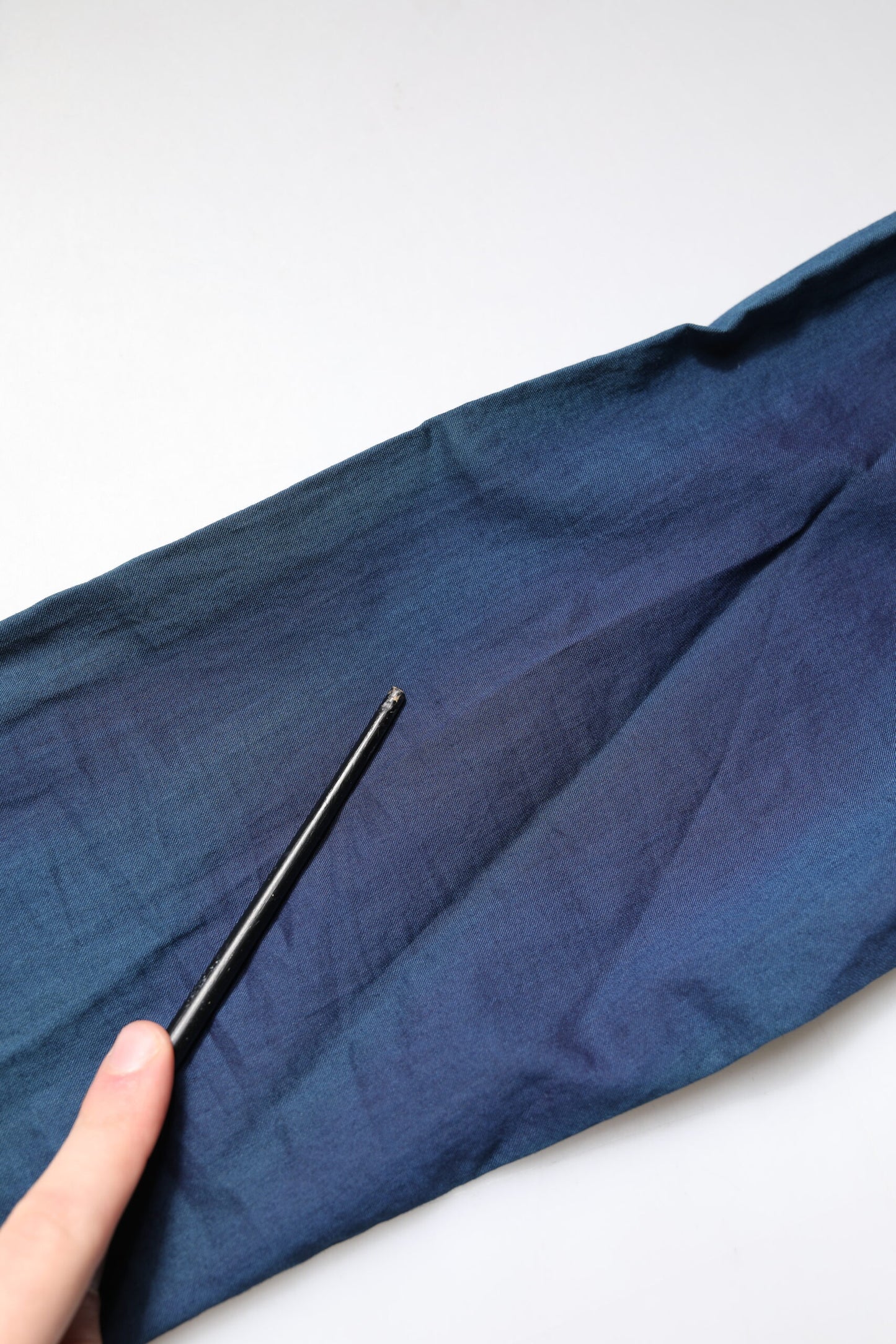 Chemise décontractée à manches longues en coton bleu doré de Dolce & Gabbana