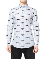 Chemise habillée MARTINI en coton bleu clair de Dolce &amp; Gabbana