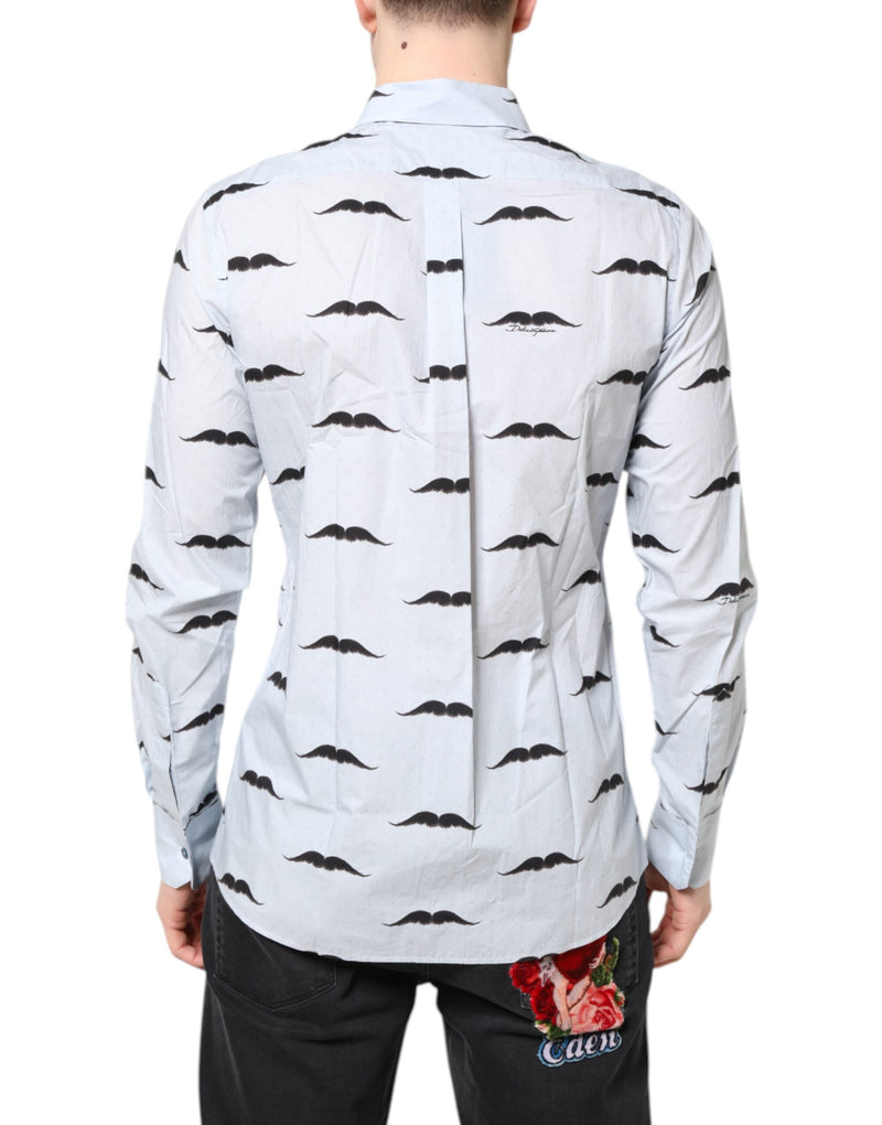 Chemise habillée MARTINI en coton bleu clair de Dolce &amp; Gabbana