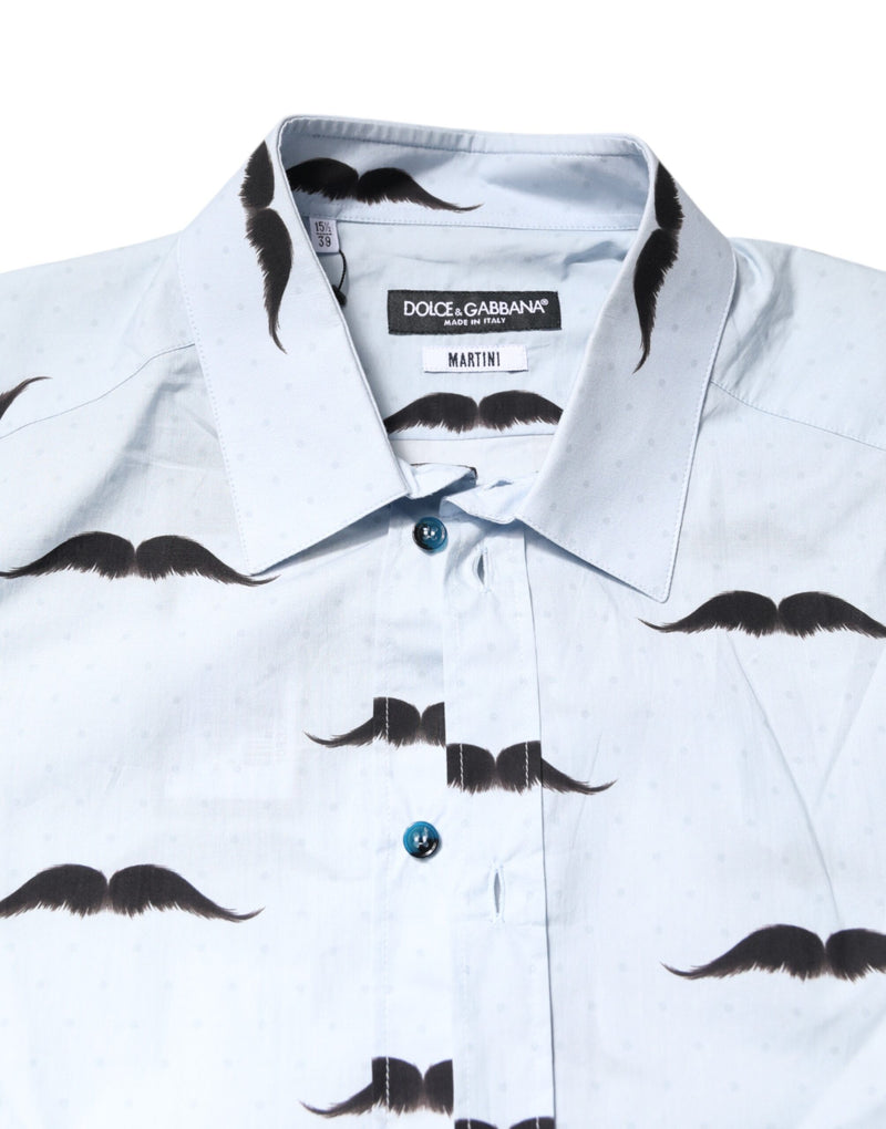 Chemise habillée MARTINI en coton bleu clair de Dolce &amp; Gabbana