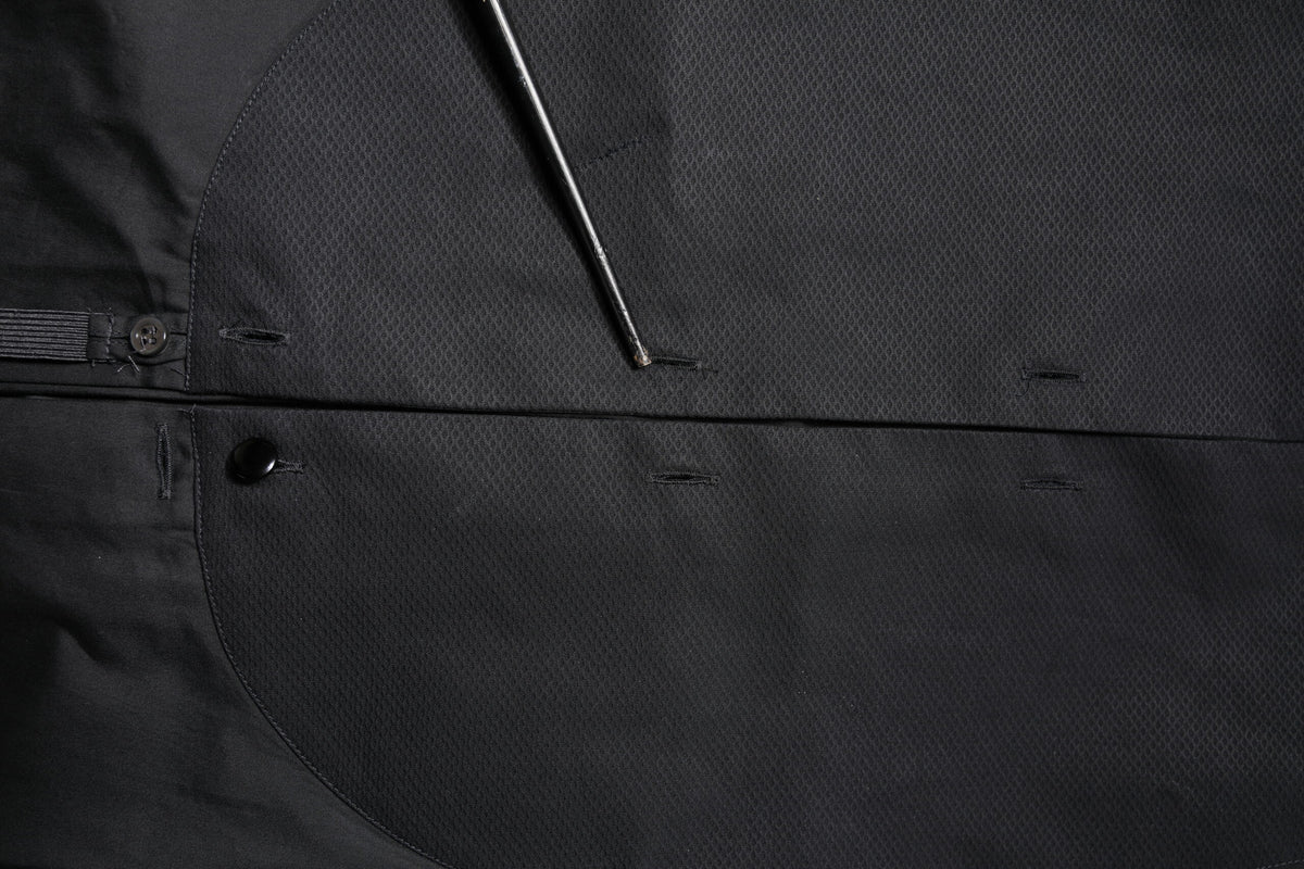 Chemise habillée Emporio Armani en coton noir à manches longues