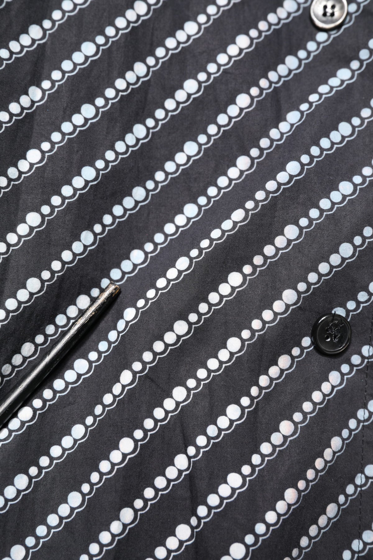Chemise décontractée à boutons, rayures noires et blanches, Dolce &amp; Gabbana
