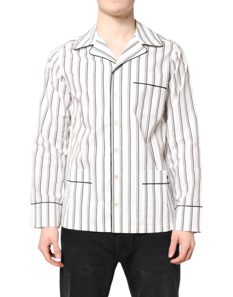 Dolce &amp; Gabbana wit gestreept pyjamashirt voor dames