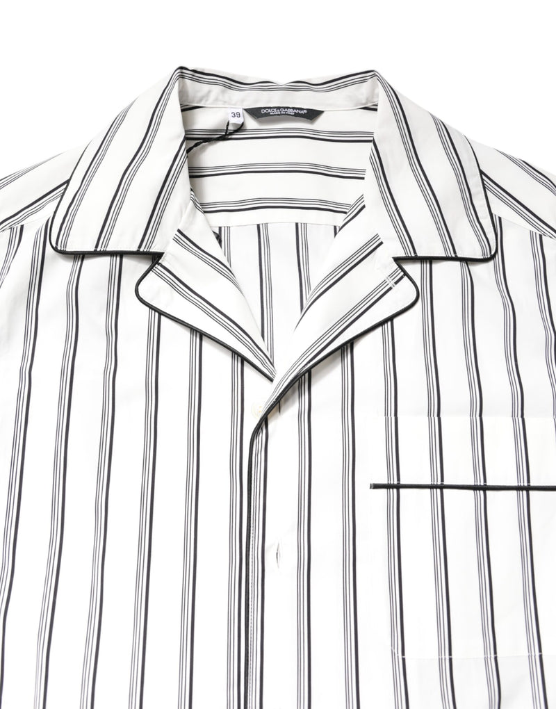 Dolce &amp; Gabbana wit gestreept pyjamashirt voor dames