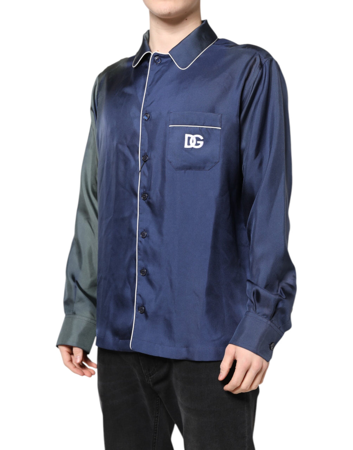 Chemise de pyjama multicolore pour le repos Dolce &amp; Gabbana