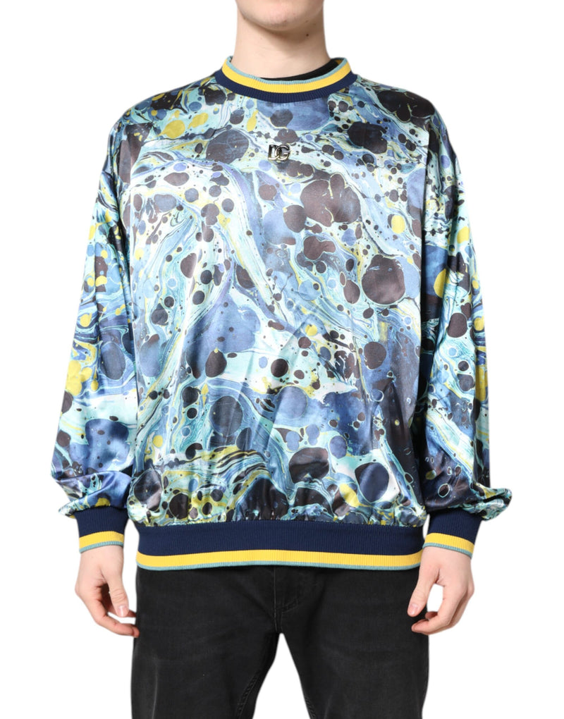 Dolce &amp; Gabbana heren trui met multicolor marmerprint