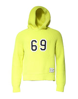 Pull en tricot à capuche pour homme vert 69 de Dolce &amp; Gabbana