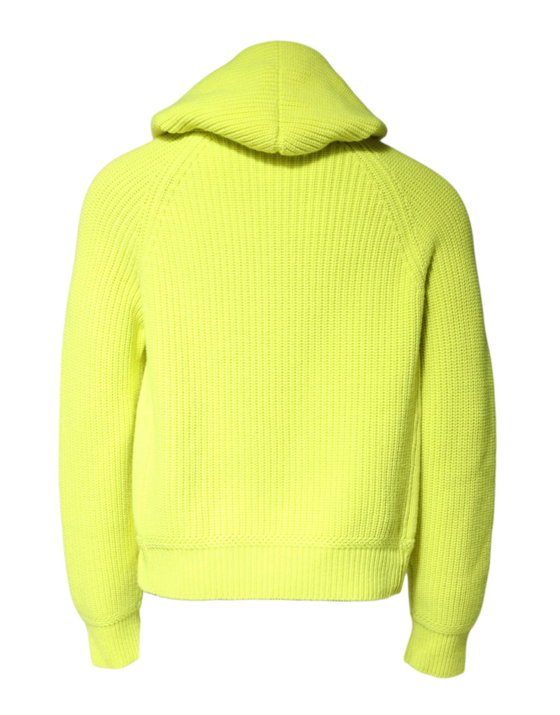 Pull en tricot à capuche pour homme vert 69 de Dolce &amp; Gabbana