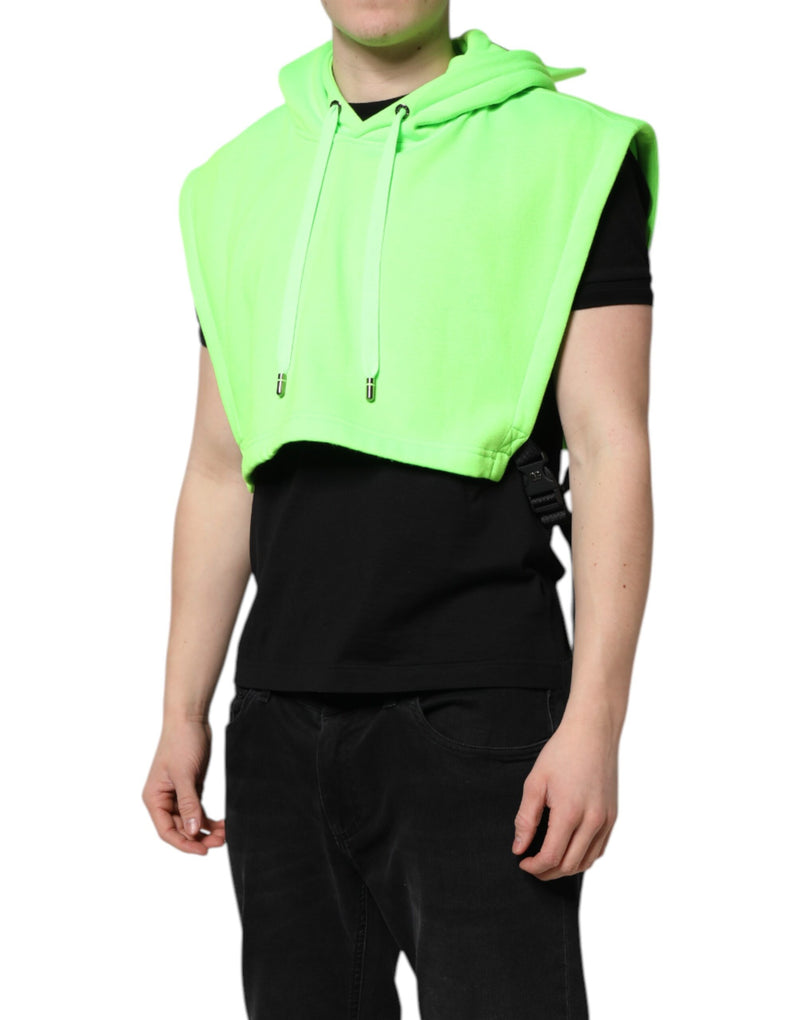 Gilet en polyester à capuche, style sportswear, vert, Dolce &amp; Gabbana