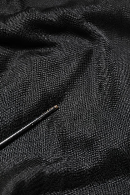 Dolce & Gabbana Zwarte Gehaakte Crewneck Pullevertrui met Logo