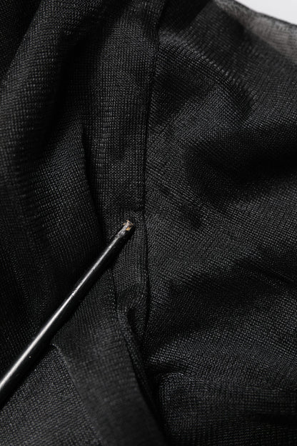 Dolce & Gabbana Zwarte Gehaakte Crewneck Pullevertrui met Logo