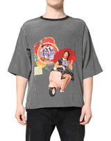 T-shirt à manches courtes noir avec imprimé graphique de Dolce &amp; Gabbana