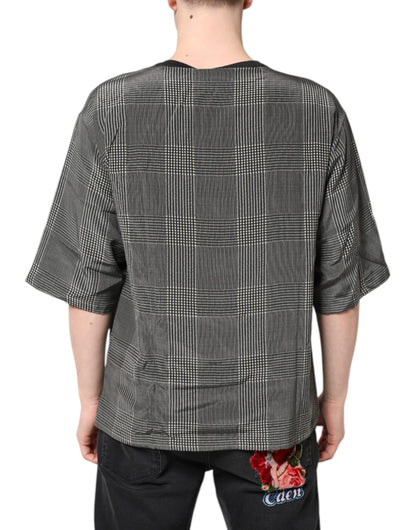 Dolce & Gabbana zwart-wit T-shirt met grafische print en korte mouwen